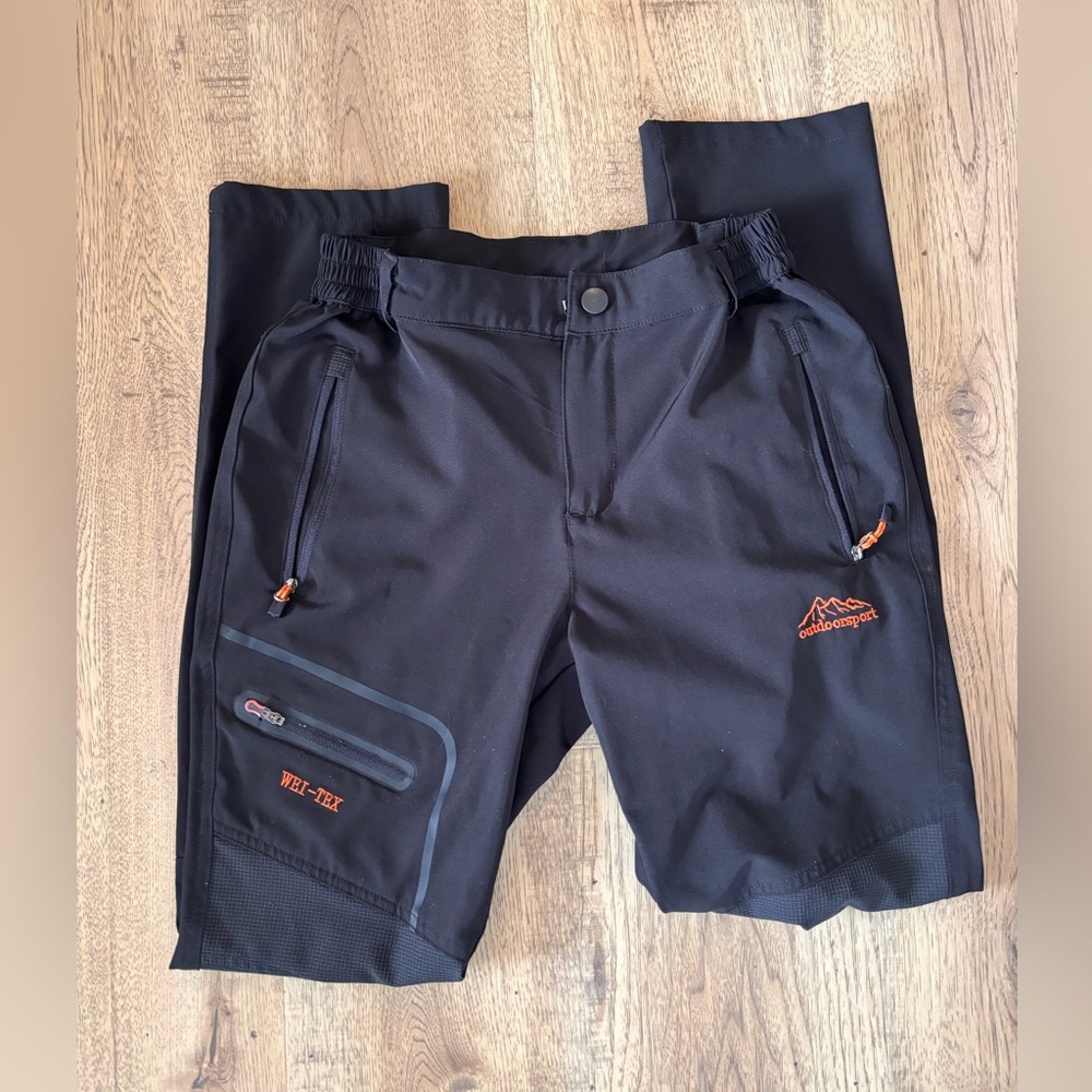 Women’s black outdoor sport WEI TEX tech hiking pants Size small EUC